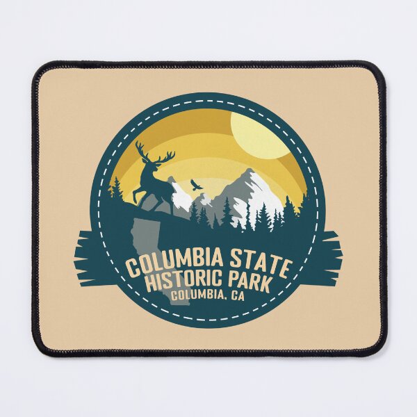 Item preview, Columbia State Historic Park California - CA Retro Souvenir Badge designed and sold by mountainfad.