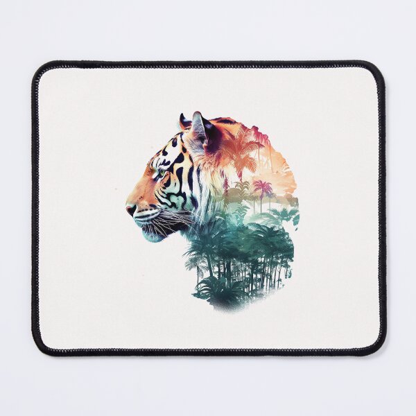 Item preview, Tiger Double Exposure Art designed and sold by Ninuninunu.