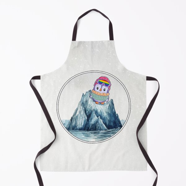 Item preview, Cute Penguin in Ski Goggles in Rainbow Flag Colors designed and sold by Savchuk-Vova.