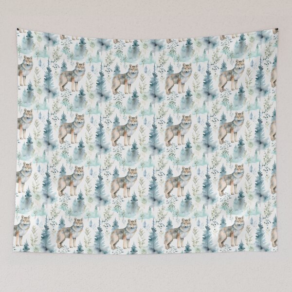 Item preview, Moonlit Symphony: A Captivating Portrait of the Majestic Wolf designed and sold by qoodesignstudio.