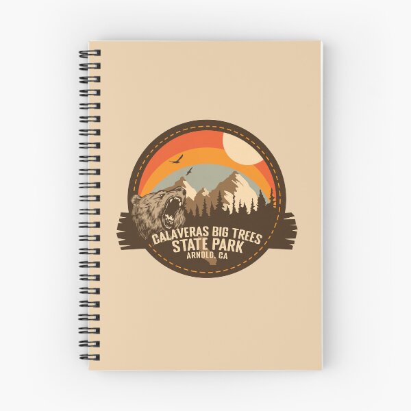 Item preview, Calaveras Big Trees State Park California - CA Retro Souvenir Badge designed and sold by mountainfad.