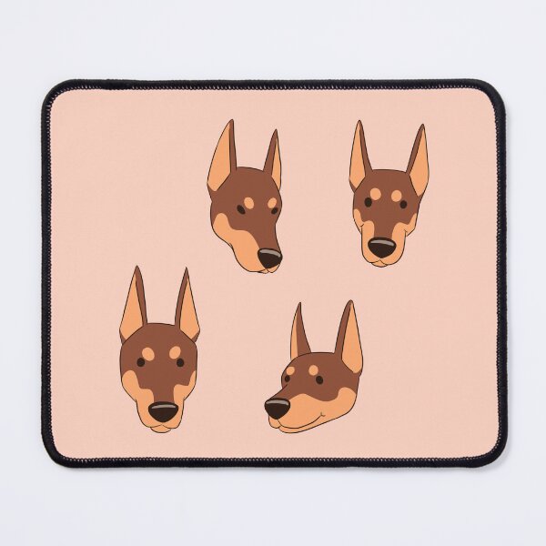 Item preview, Cute red doberman dog face pack  designed and sold by Yaragold.