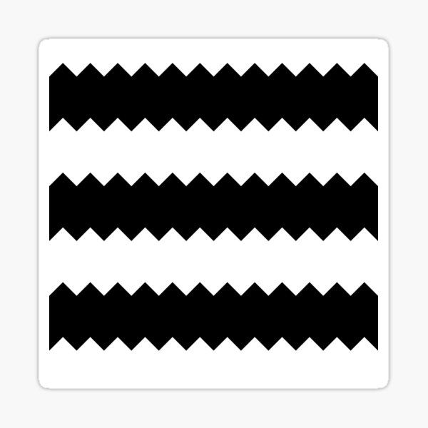BW Tessellation 4 5 Sticker