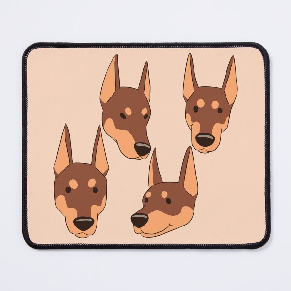 Item preview, Cute red doberman dog face pattern  designed and sold by Yaragold.