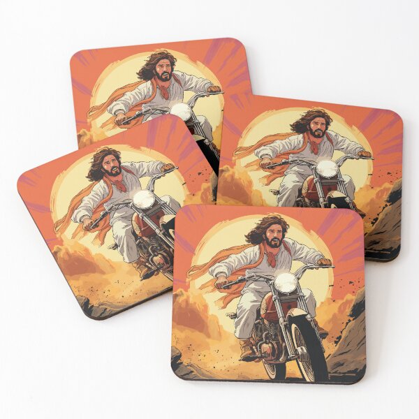 Item preview, Jesus Christ on a Motorbike  designed and sold by AllAboutNejsus.