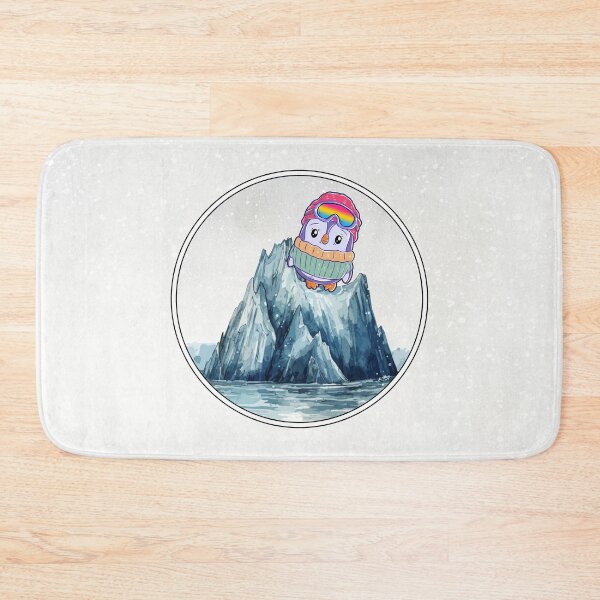 Item preview, Cute Penguin in Ski Goggles in Pansexual Flag Colors designed and sold by Savchuk-Vova.