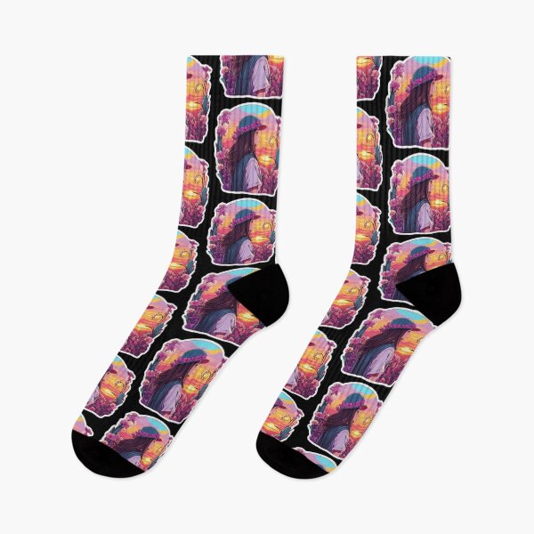 Item preview, Beautiful Girl Watching Sunset over Floral Field designed and sold by Ridiculam Toga.