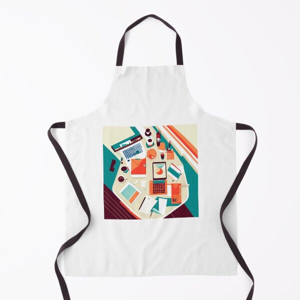 Item preview, Top view of a graphic designer´s working table designed and sold by natalianormand.