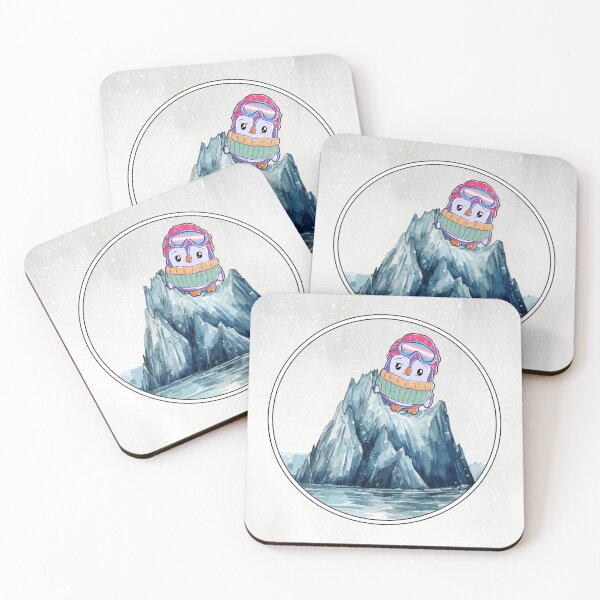 Item preview, Cute Penguin in Ski Goggles in Transgender Flag Colors designed and sold by Savchuk-Vova.