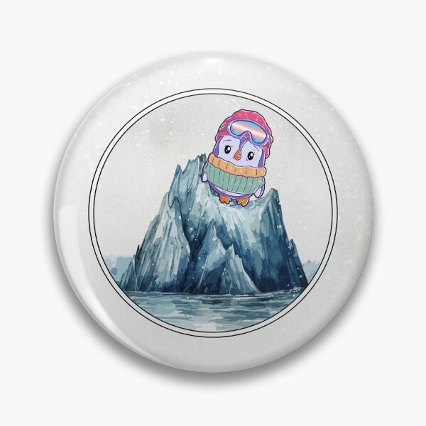 Item preview, Cute Penguin in Ski Goggles in Transgender Flag Colors designed and sold by Savchuk-Vova.