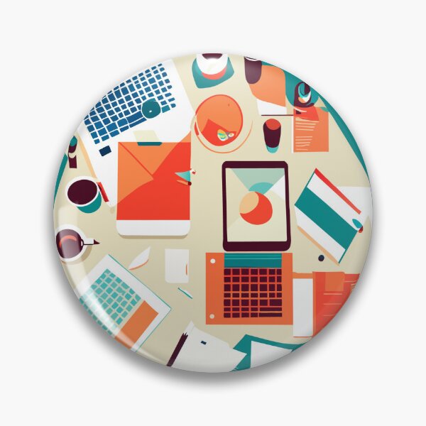 Item preview, Top view of a graphic designer´s working table designed and sold by natalianormand.
