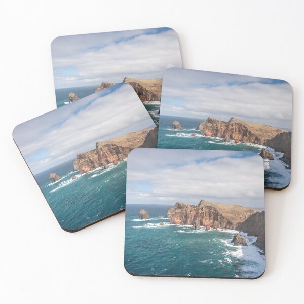 Item preview, Beautiful view from Ponta do Rosto on rocky shore of Madeira designed and sold by Pawel Koperski.