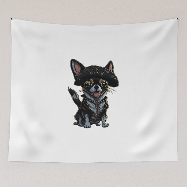 Item preview, Cartoonish Chihuahua Pirate designed and sold by likbatonboot.