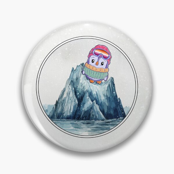 Item preview, Cute Penguin in Ski Goggles in Lesbian Flag Colors designed and sold by Savchuk-Vova.