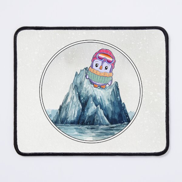 Item preview, Cute Penguin in Ski Goggles in Lesbian Flag Colors designed and sold by Savchuk-Vova.