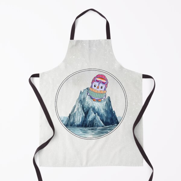 Item preview, Cute Penguin in Ski Goggles in Lesbian Flag Colors designed and sold by Savchuk-Vova.