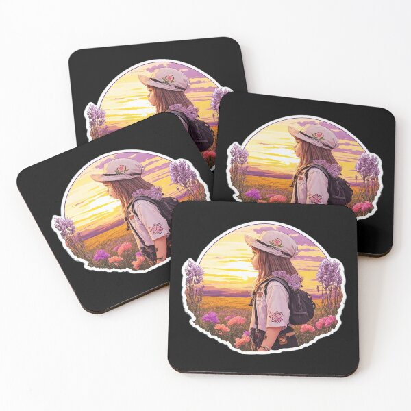 Item preview, Girl Watching Sunset over Colza Field designed and sold by Ridiculam Toga.