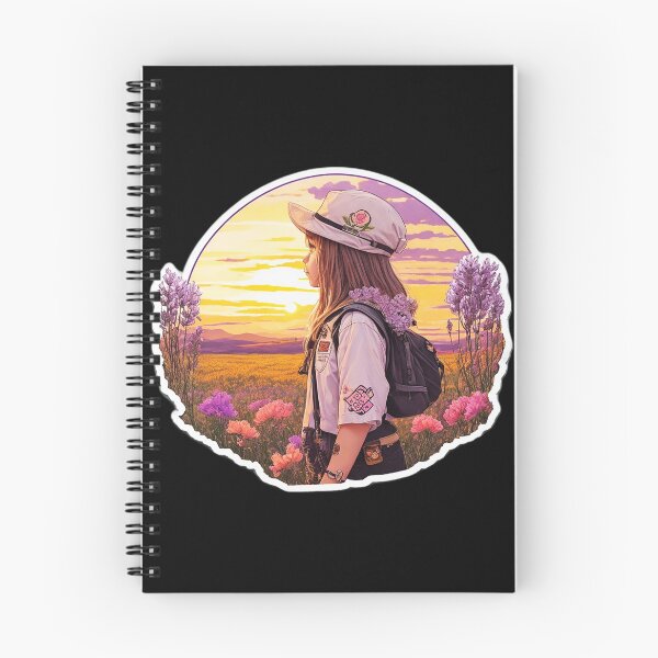 Item preview, Girl Watching Sunset over Colza Field designed and sold by Ridiculam Toga.