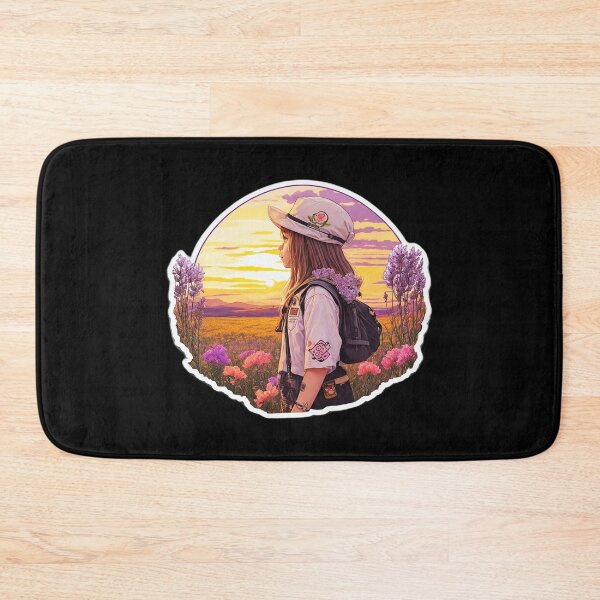 Item preview, Girl Watching Sunset over Colza Field designed and sold by Ridiculam Toga.