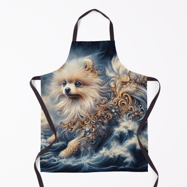Artikelvorschau, Goldener Pomeranian-Hund wirbelt und wirbelt entworfen und verkauft von purplesensation.
