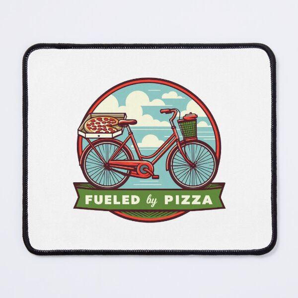Item preview, Fueled By Pizza Bike designed and sold by Esskay Designs.
