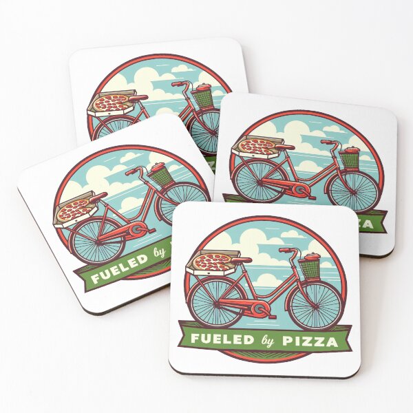 Item preview, Fueled By Pizza Bike designed and sold by Esskay Designs.