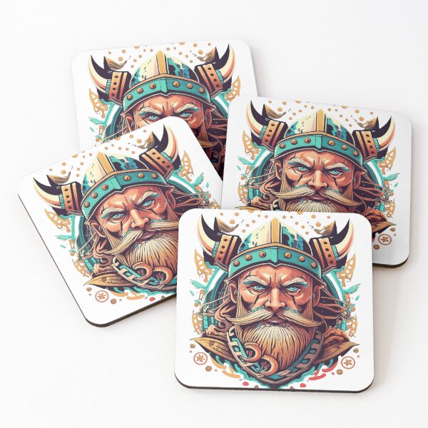 Item preview, Fierce blue-eyed viking warrior designed and sold by Aktio  Design.