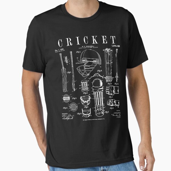 Vista previa del artículo con la obra «Cricket Cricketer Batsman Bowler Vintage Deportes Patente Impresión», diseñado y vendido por GrandeDuc.