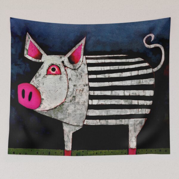 Item preview, "Whimsical Pig # 27" designed and sold by Glen Allison.
