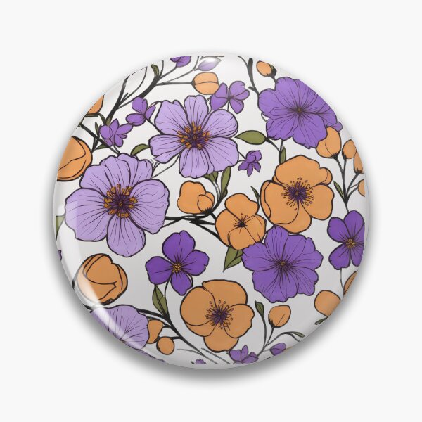 Item preview, Purple and Orange Apricot Blossom designed and sold by Bilisik.