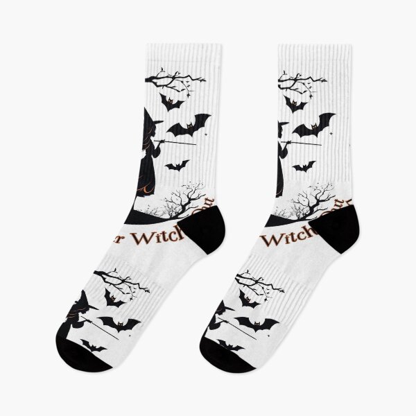 Item preview, Let Your Inner Witch Out - Motivational Halloween Witch Silhouette with Black Cat and Bats designed and sold by DevemDavam.