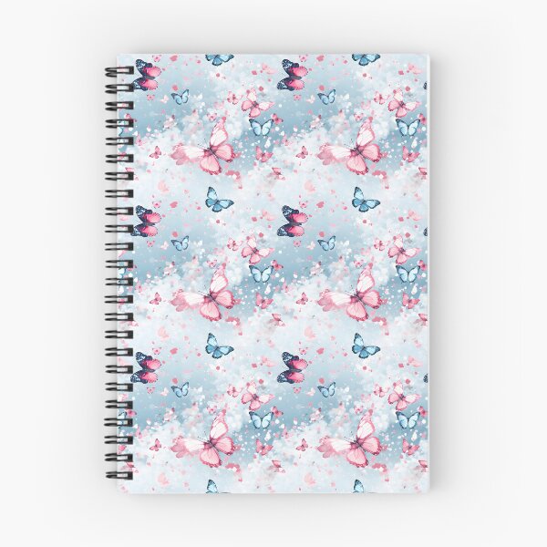 Item preview, Sky Blue and Bubblegum Pink Butterfly Composite Overlay Pattern #1 designed and sold by ARTficiallyAnon.