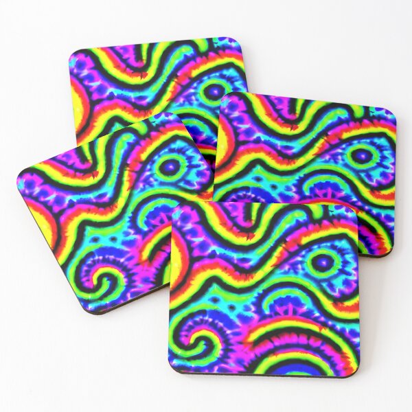 Item preview, Neon Abstract Tie Dye Fusion designed and sold by Kawaii85.