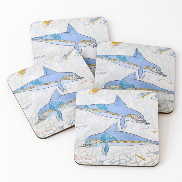Item preview, Minoan Dolphin Fresco Knossos designed and sold by Weston  Westmoreland.