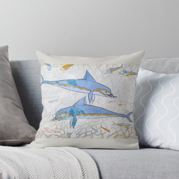 Item preview, Minoan Dolphin Fresco Knossos designed and sold by Weston  Westmoreland.