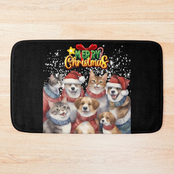 Item preview, Cat&Dog Christmas Carolers designed and sold by muitee.