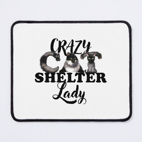 Item preview, Crazy Cat shelter lady designed and sold by jazzydevil.