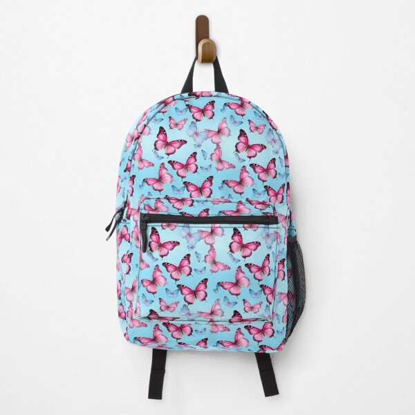 Item preview, Sky Blue and Bubblegum Pink Butterfly Composite Overlay Pattern #3 designed and sold by ARTficiallyAnon.