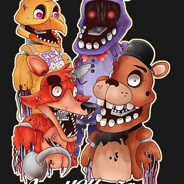  FNAF 2 Withered Freddy Fazbear Case Cover Compatible for iPhone  (XR) : טלפונים סלולריים ואביזרים