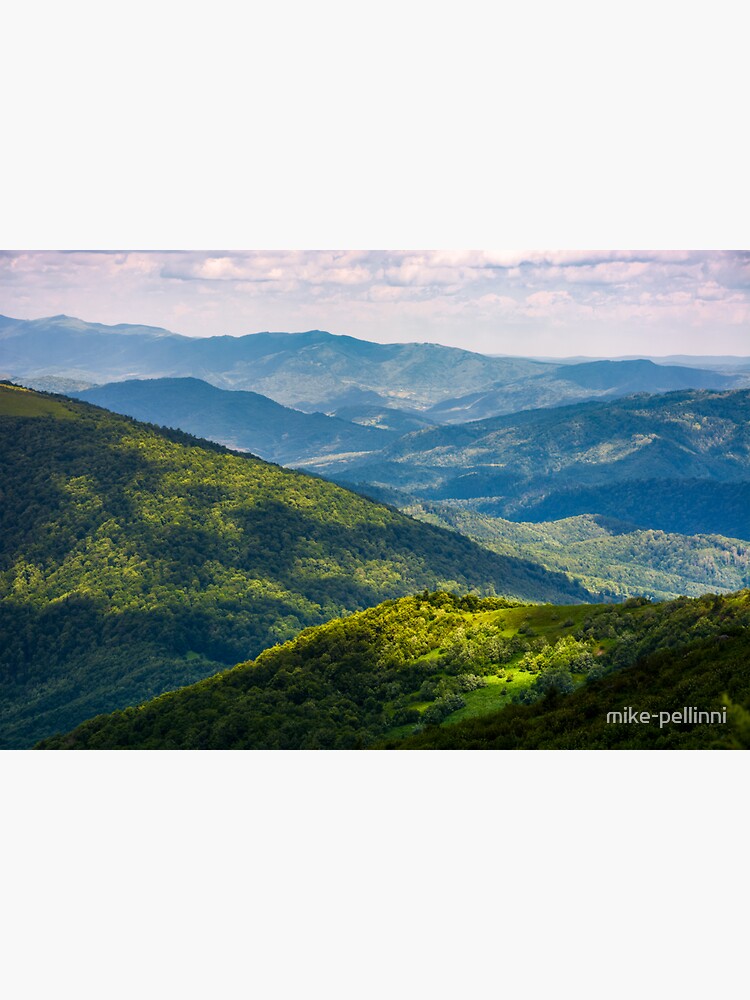 grassy slopes of Carpathian mountains by mike-pellinni