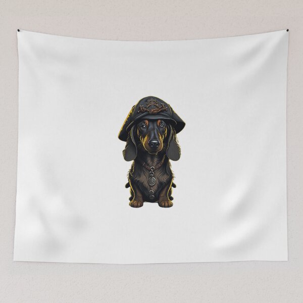 Item preview, Cartoonish Dachshund Pirate designed and sold by likbatonboot.