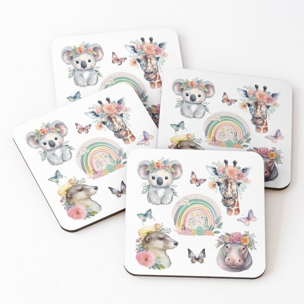 Item preview,  Cute animals. Rainbow. designed and sold by Anastasiia Yurevych.