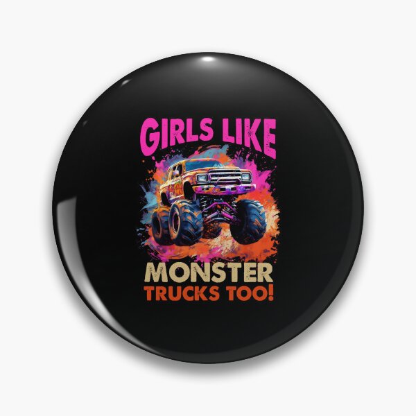 Item preview, Girls Like Trucks Retro Race Big Monster Vintage Kindergarten Back School Fun designed and sold by farhanhafeez.