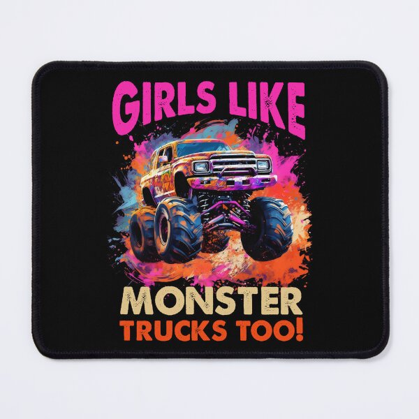 Item preview, Girls Like Trucks Retro Race Big Monster Vintage Kindergarten Back School Fun designed and sold by farhanhafeez.