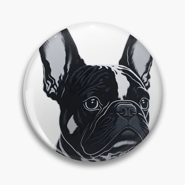 Item preview, "French Bulldog Icon Logo: A Pawsitively Chic Symbol of French Elegance!" designed and sold by Best-Art-32.