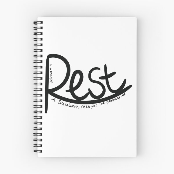 Item preview, Rest -Bible verse Visual Hebrews 4 designed and sold by JJJJdoodles.