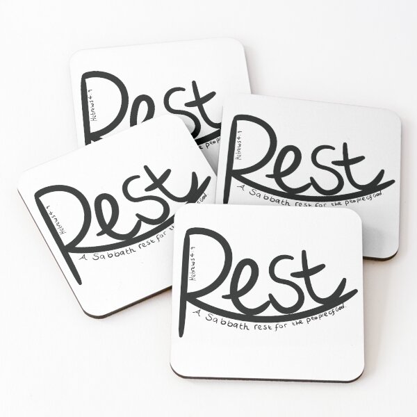 Item preview, Rest -Bible verse Visual Hebrews 4 designed and sold by JJJJdoodles.