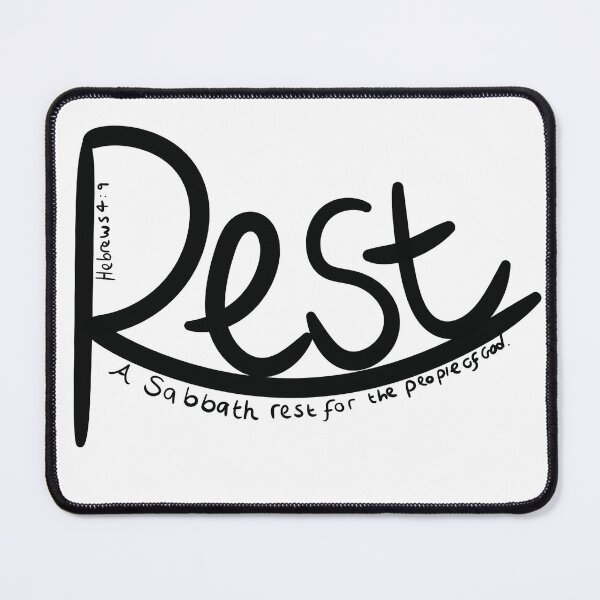 Item preview, Rest -Bible verse Visual Hebrews 4 designed and sold by JJJJdoodles.