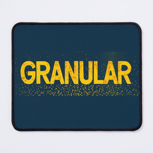Item preview, "Granular" word, yellow, designed and sold by Time4Space.