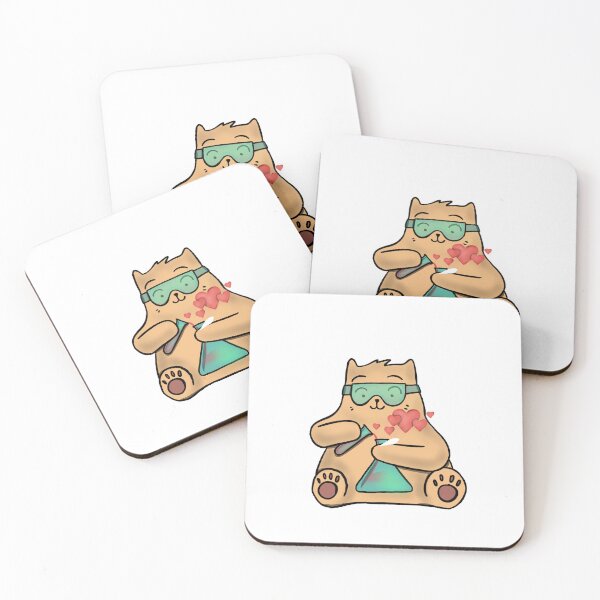 Item preview, Cat Scientist Digital Illustration designed and sold by purrfectdrawing.